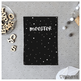 Postkaart Meester / Miek in vorm
